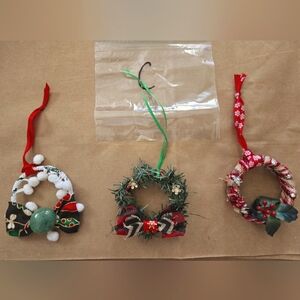 Classic Handmade Christmas Ornaments, Set of 3